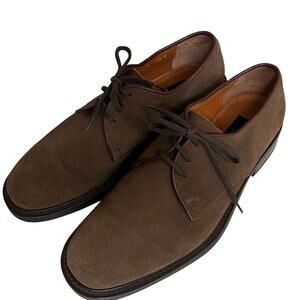 To Boot New York Adam Derrick Suede Derby Shoes Brown Made Italy Mens 10M
